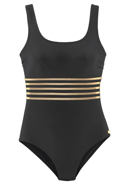 Se LASCANA Badedragt  mørkebeige / guld / sort ved About You