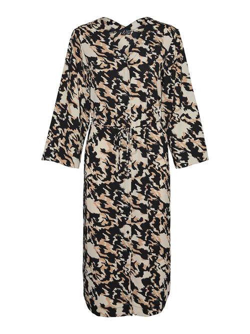 VERO MODA Blusekjole 'NORA'  beige / sand / sort