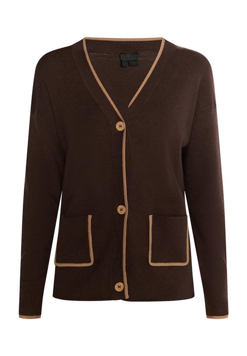 DreiMaster Klassik Cardigan 'Acalmar'  choko / lysebrun