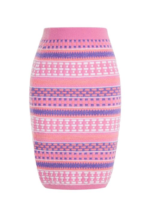 IZIA Nederdel  blå / koral / pink / hvid