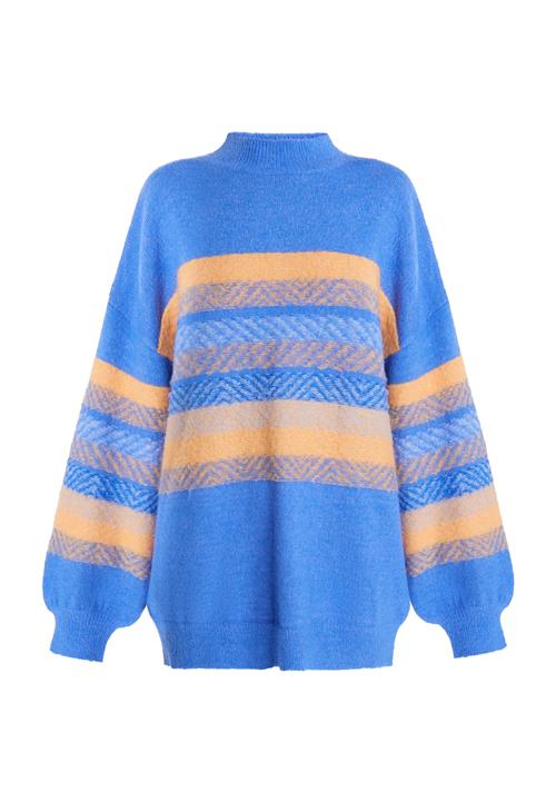 IZIA Pullover 'Hoona'  blå / pastelorange