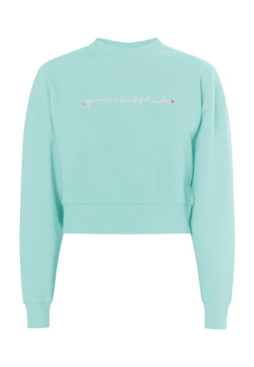 MYMO Sweatshirt 'Keepsudry'  aqua