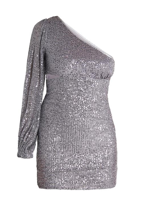 faina Coctailkjole 'Imane'  sølvgrå