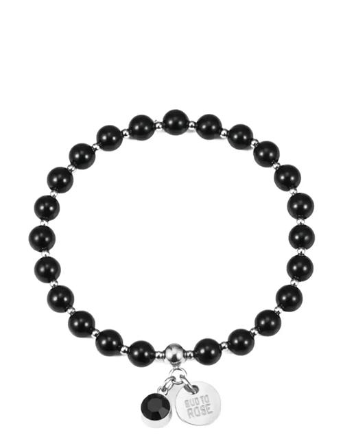 Beverly Bracelet Black/Silver Bud To Rose Black