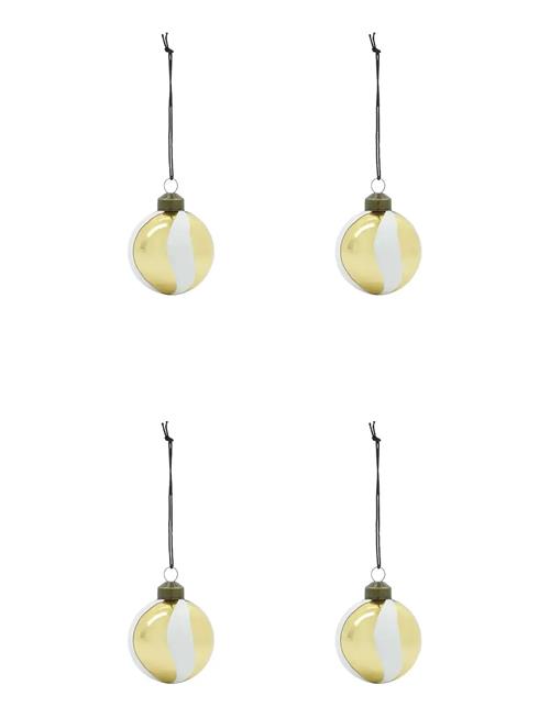 Julepynt, Hdtwister, Hvid;Guld House Doctor Gold