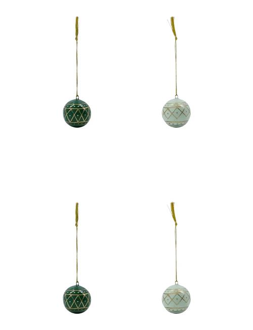 Julepynt, Hdmach, Mørkegrøn;Mintgrøn House Doctor Patterned