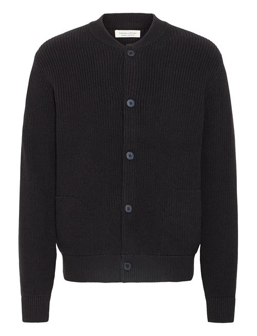 Cfrodhe Baseball Knit Cardigan Casual Friday Black