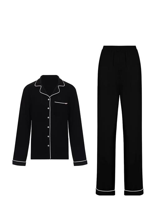 Charli Pyjama Top And Pants Set Dorina Black