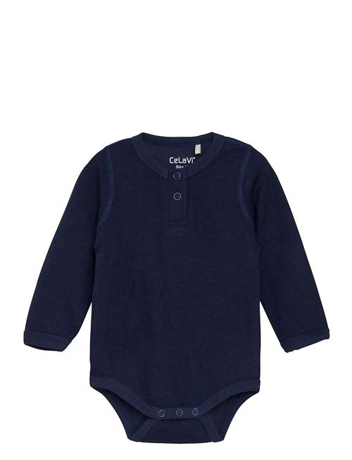 Body Ls, Solid W. Print CeLaVi Navy