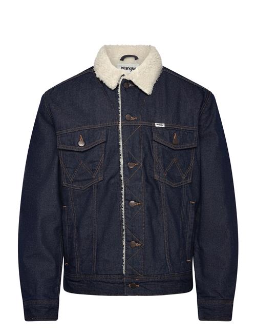 Sherpa Denim Jacket Wrangler Navy