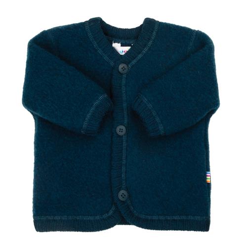 Joha Cardigan I Blød Uld Dark Turquoise  Dark Turquoise-80 cm  Blå  80 cm  unisex