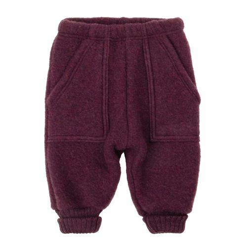 Joha Baggy Bukser I Blød Uld Plum  Plum-70 cm  Lilla  70 cm  unisex