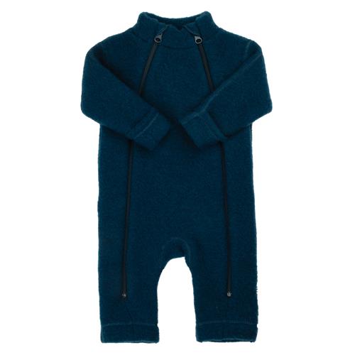 Joha Jumpsuit I Blød Uld 2 In1 Dark Turquoise  Dark Turquoise-100 cm  Blå  100 cm  unisex