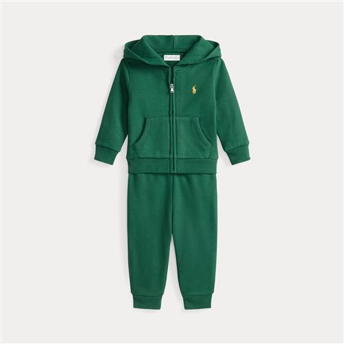 Ralph Lauren Fleece Hættetrøje Og Buksesæt Kelly Green  Kelly Green 75-79cm  Grøn  75-79 cm  mand