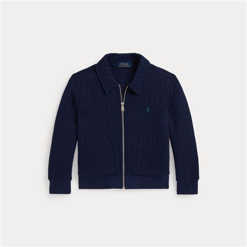 Ralph Lauren Kabelviltet Jakke Refined Navy  Refined Navy 109-116cm  Marineblå  109-116 cm  mand