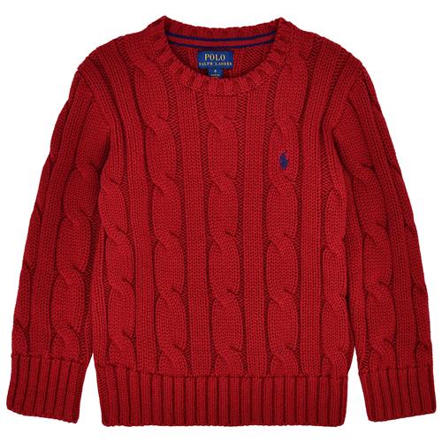 Ralph Lauren Kabelstrikket Sweater Holiday Red  Holiday Red 124-134cm  Rød  124-134 cm  mand