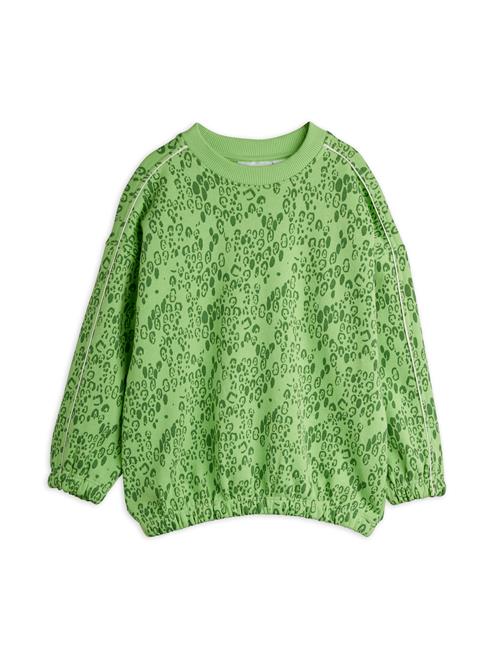 Mini Rodini Mini Leopard Sweatshirt Green  Green 128/134 cm  Grøn  128/134 cm  mand