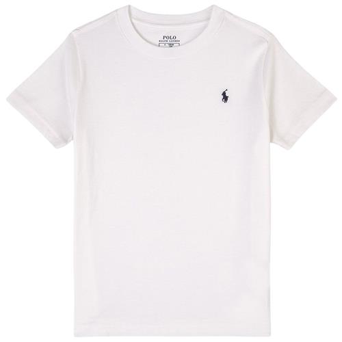 Ralph Lauren Crewneck Tee I Bomuldsjersey White 6-7 Years  Hvid  6-7 år  mand