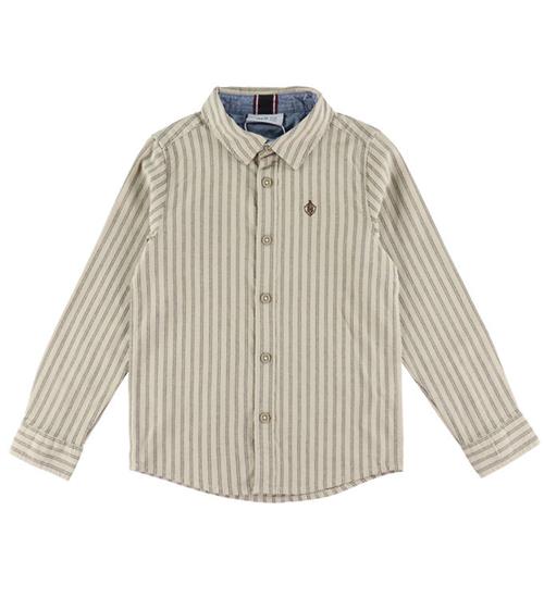Name It Skjorte - NkmRekid - Island Fossil/Thin Stripe in Delici