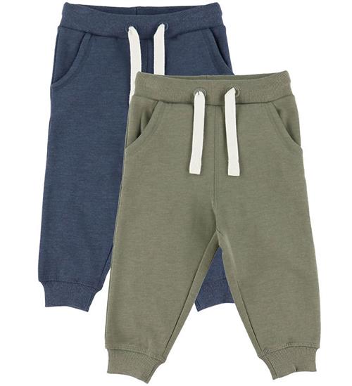 Minymo Sweatpants - 2-pak - Vetiver