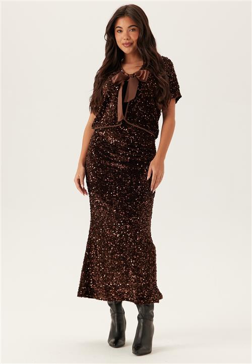 VILA Vibelieve Hw Ankle Sequins Ski