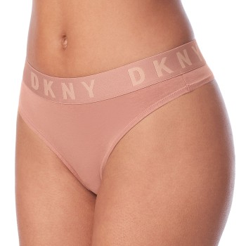 DKNY Trusser Cozy Boyfriend Thong Rosa Medium Dame