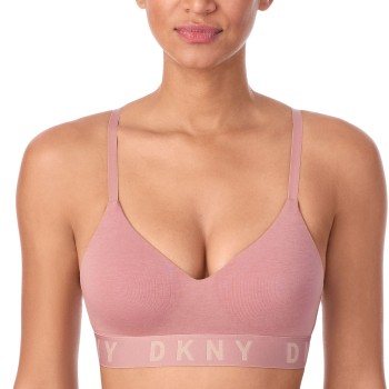 DKNY BH Cozy Boyfriend Wirefree Push-Up Bra Rød Medium Dame