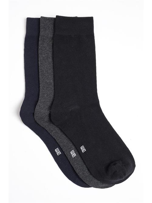 WE Fashion Sokker  navy / grå / sort / hvid