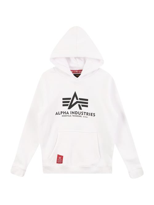 ALPHA INDUSTRIES Sweatshirt  rød / sort / hvid