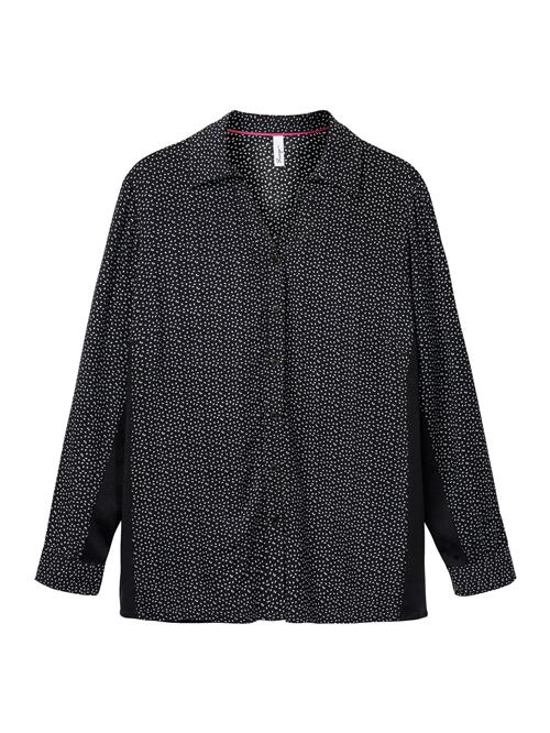 SHEEGO Bluse  sort / hvid