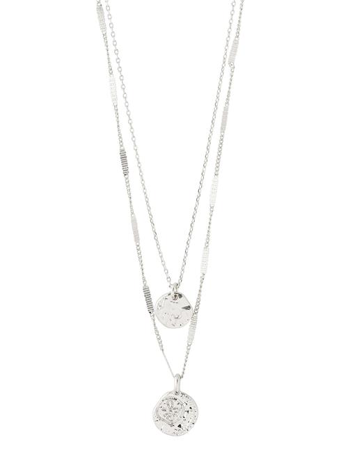 Haven 2-In-1 Coin Necklace Silver-Plated Pilgrim Silver