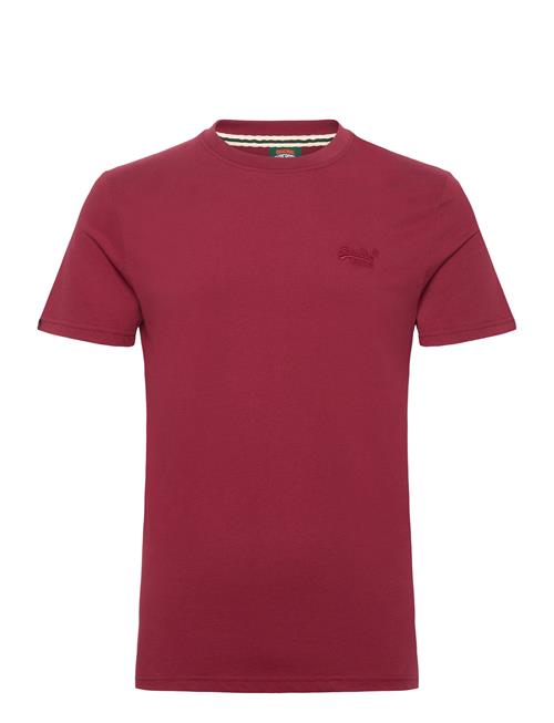 Essential Logo Emb Tee Superdry Red