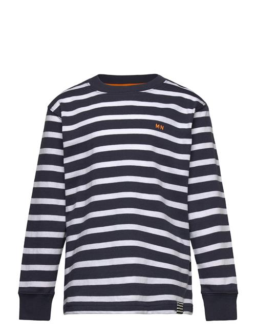 Cotton Jersey Stripe Carlito Tee Ls Mads Nørgaard Navy