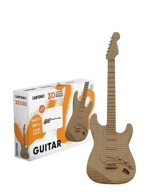 Cartonic 3D Puslespil Guitar Cartonic Brown