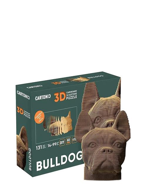 Cartonic 3D Puslespil Bulldog Cartonic Brown