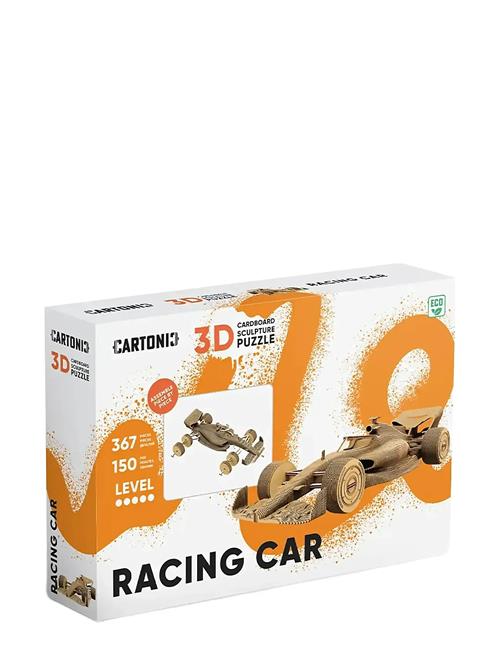 Cartonic 3D Puslespil Racerbil Cartonic Brown