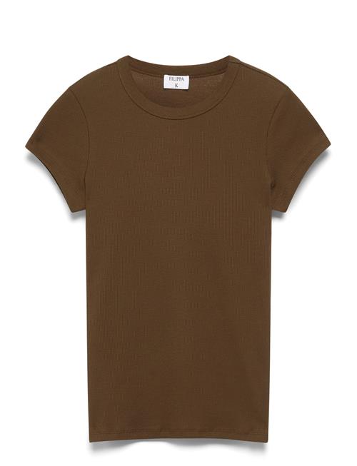 Fine Rib Tee Filippa K Khaki