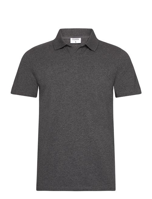 Stretch Cotton Polo T-Shirt Filippa K Grey