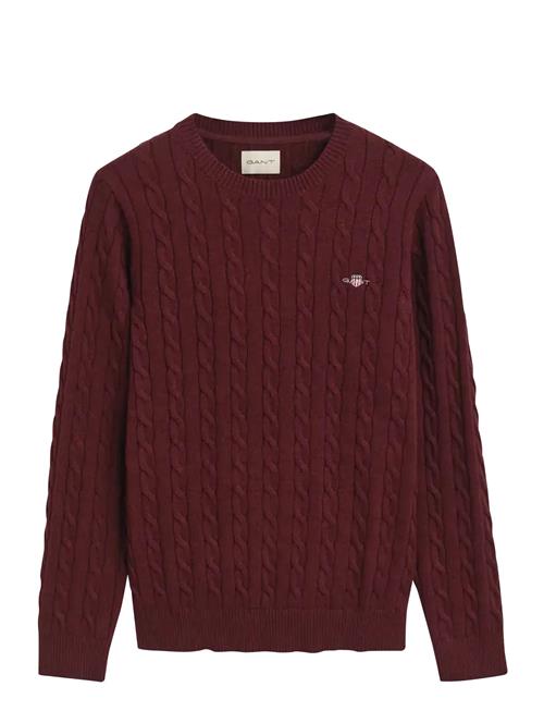 Cotton Cable C-Neck GANT Red