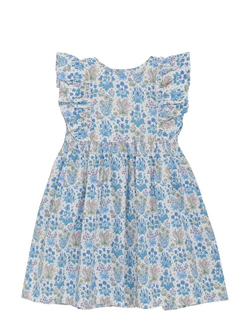 Dress Ss In Liberty Fabric Huttelihut Blue