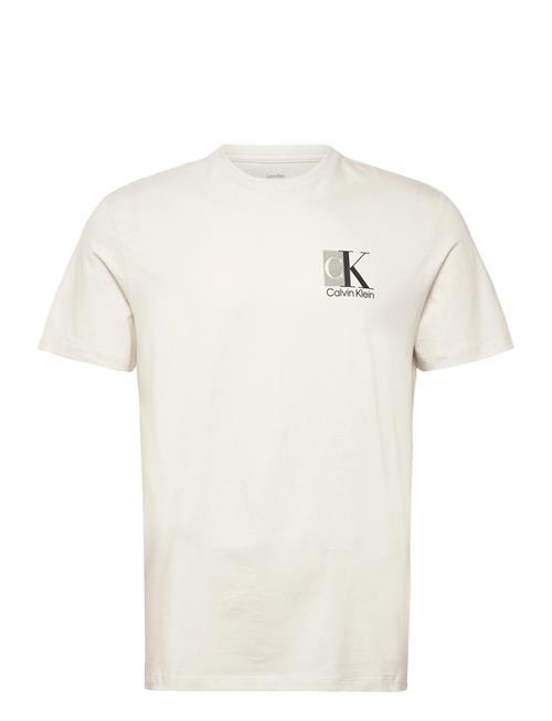 Ss 30S Eu Sp Ck Abstract Graphic Calvin Klein Cream
