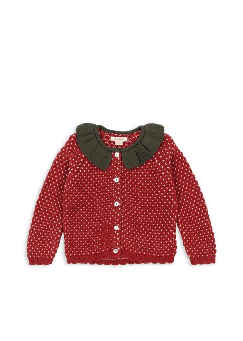 Konges Sløjd Strawberry Cardigan Barbados Cherry  Barbados Cherry 4 Y  Rød  4 år  kvinde