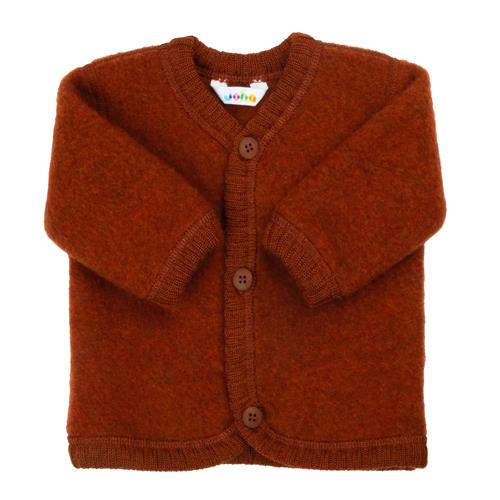 Joha Cardigan I Blød Uld Russet  Russet-90 cm  Brun  90 cm  unisex