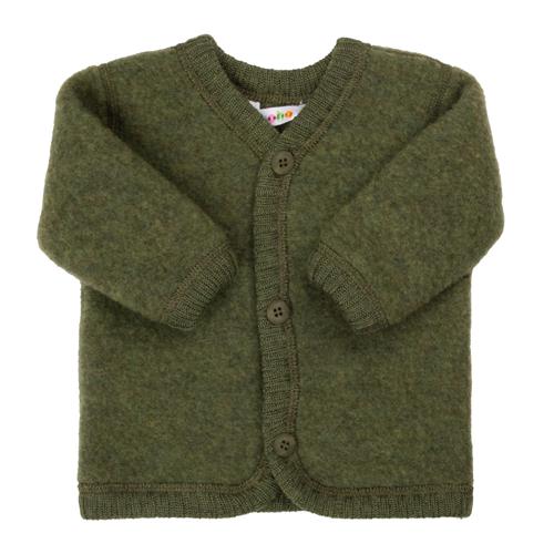 Joha Cardigan I Blød Uld Dark Olive  Dark Olive-100 cm  Grøn  100 cm  unisex