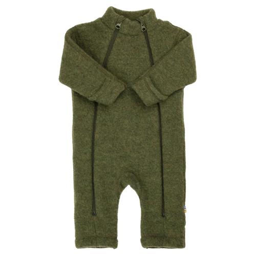 Joha Jumpsuit I Blød Uld 2 In1 Dark Olive  Dark Olive-60 cm  Grøn  60 cm  unisex