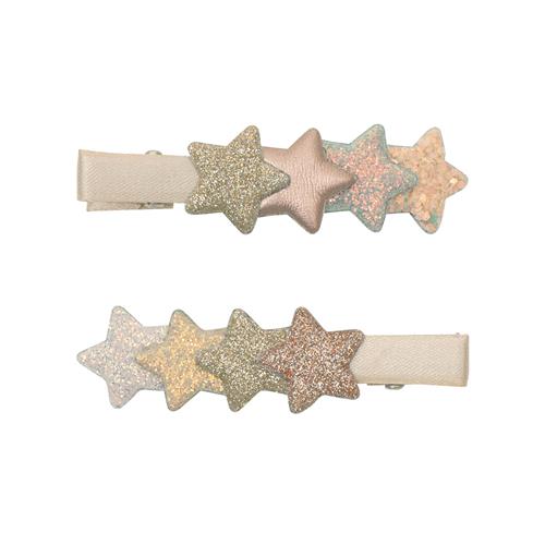 Mimi & Lula Layered Star Shimmer Enchanted 2 Store Hårklemmer Gold  Gold-3-8 Y  Guld  3-8 år  kvinde
