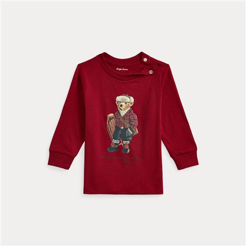 Ralph Lauren Polo Bear Langærmet T-shirt Bear Holiday Red  Bear Holiday Red 75-79cm  Rød  75-79 cm  mand