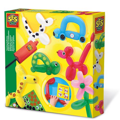 SES Creative Snoede Balloner  Yellow-6-11 Y  Gul  6-11 år  unisex