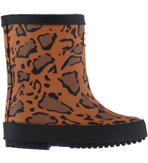 Hunter Gummistøvler - Kids First Leopard Print - Rich Tan/Saddle