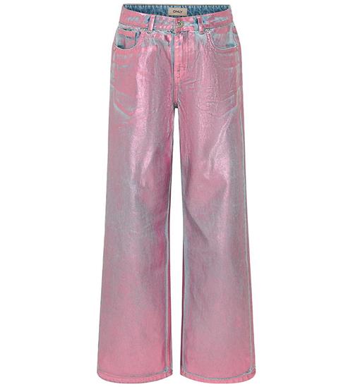 Kids Only Jeans - KogCobain - Wide - Light Blue Denim/Pink Foil